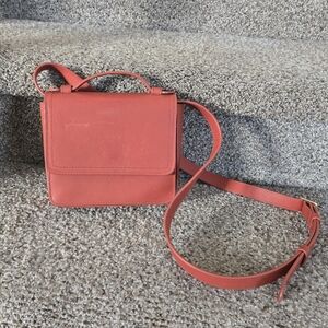 Feed Project Blair Crossbody Top Handle Bag Brick Leather Small
